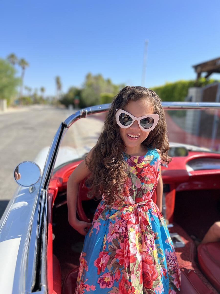 Palm Springs Turq Floral Dress