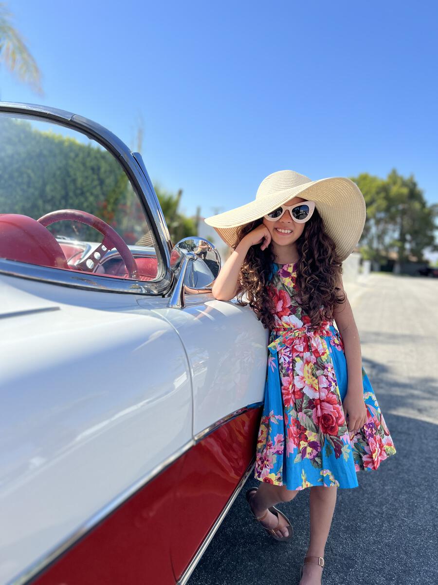 Palm Springs Turq Floral Dress
