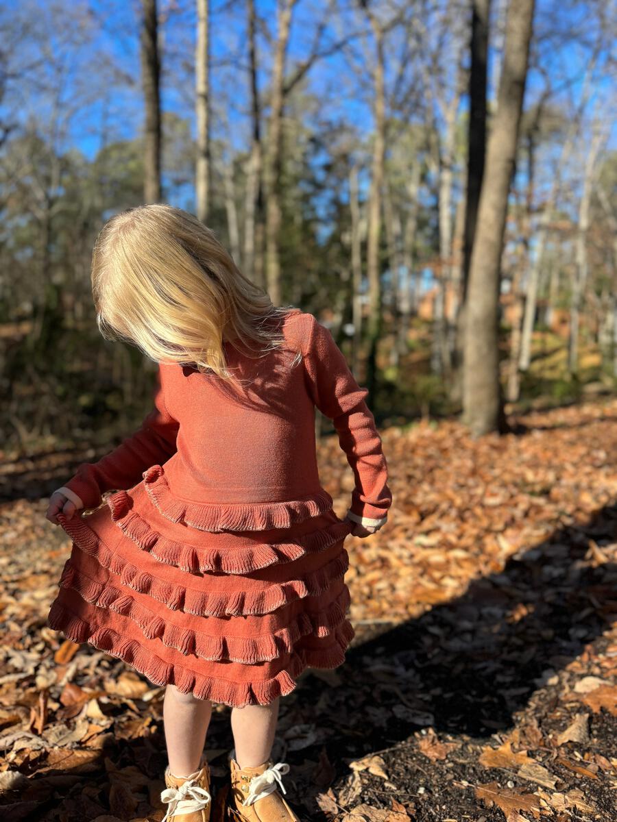 Pumpkin Knit Arthie Dress