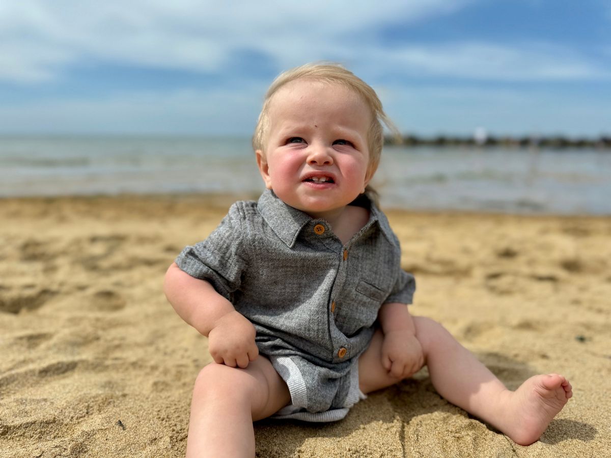 Grey Gauze Helford Onesie