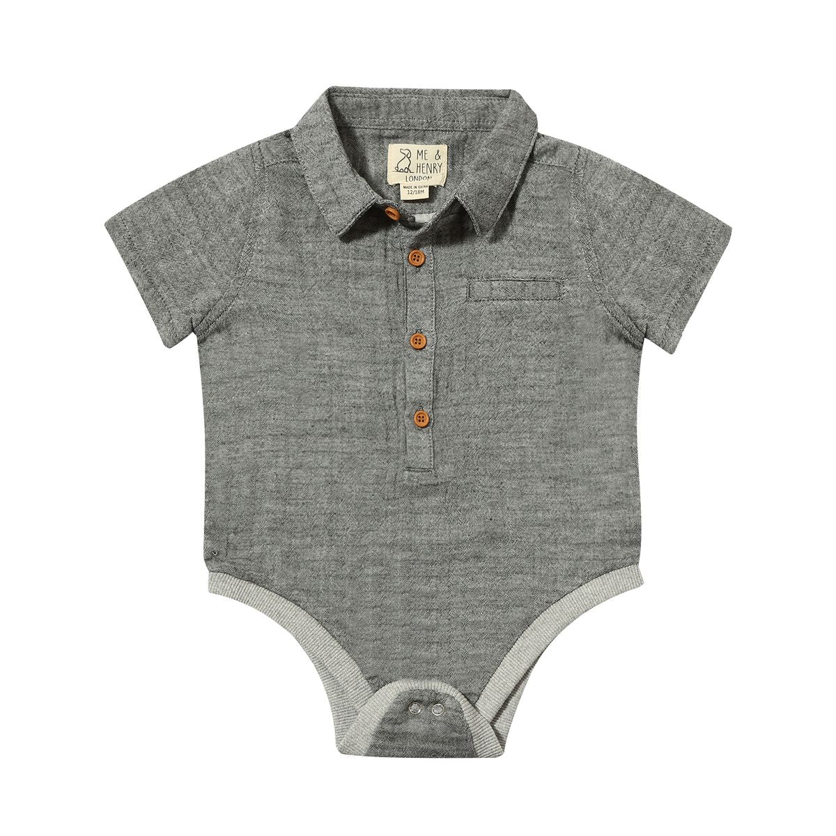 Grey Gauze Helford Onesie