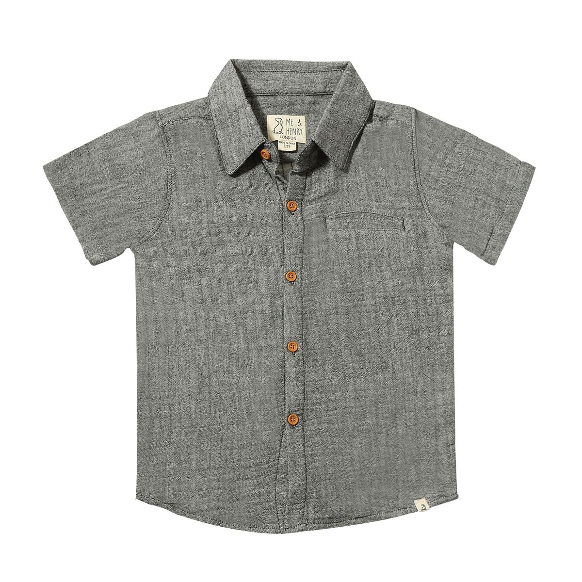 Grey Gauze Newport Woven Shirt
