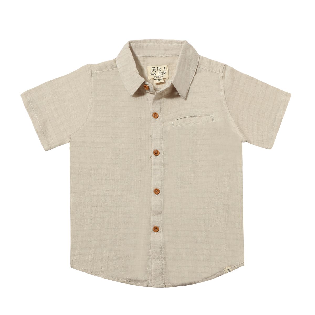 Beige Gauze Newport Woven Shirt