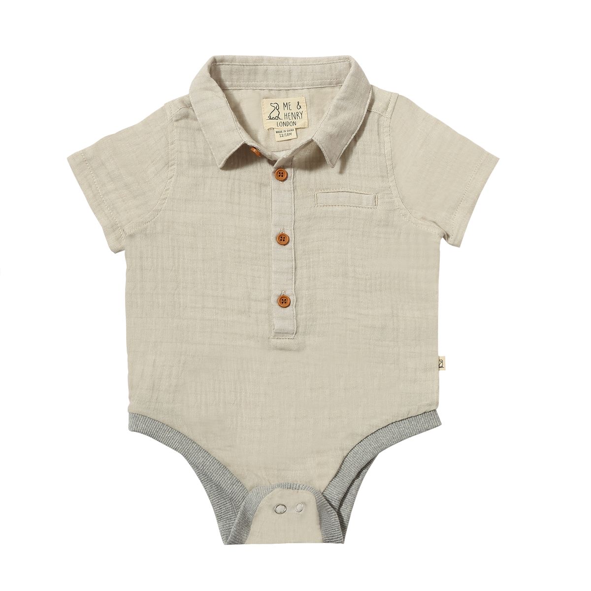 Beige Gauze Helford Onesie