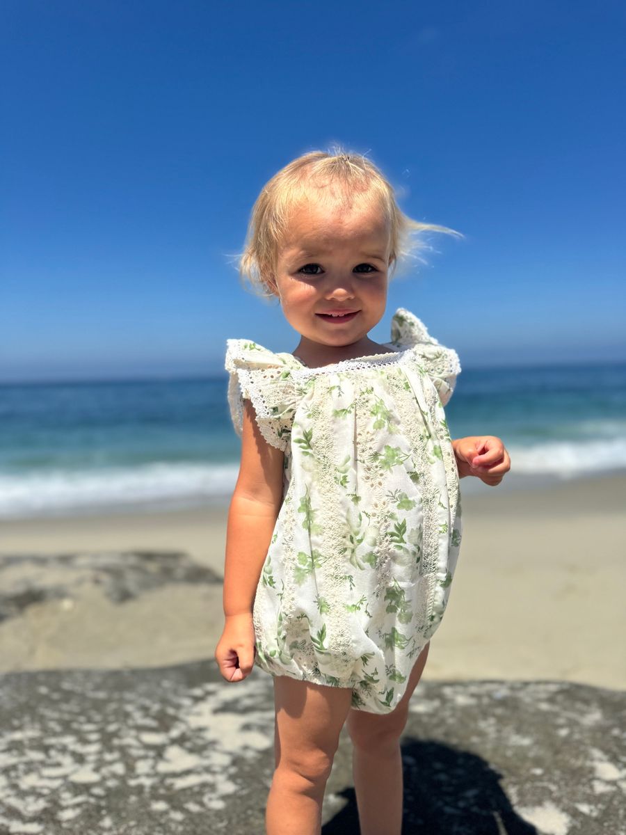 Green Eyelet Charlotte Bubble