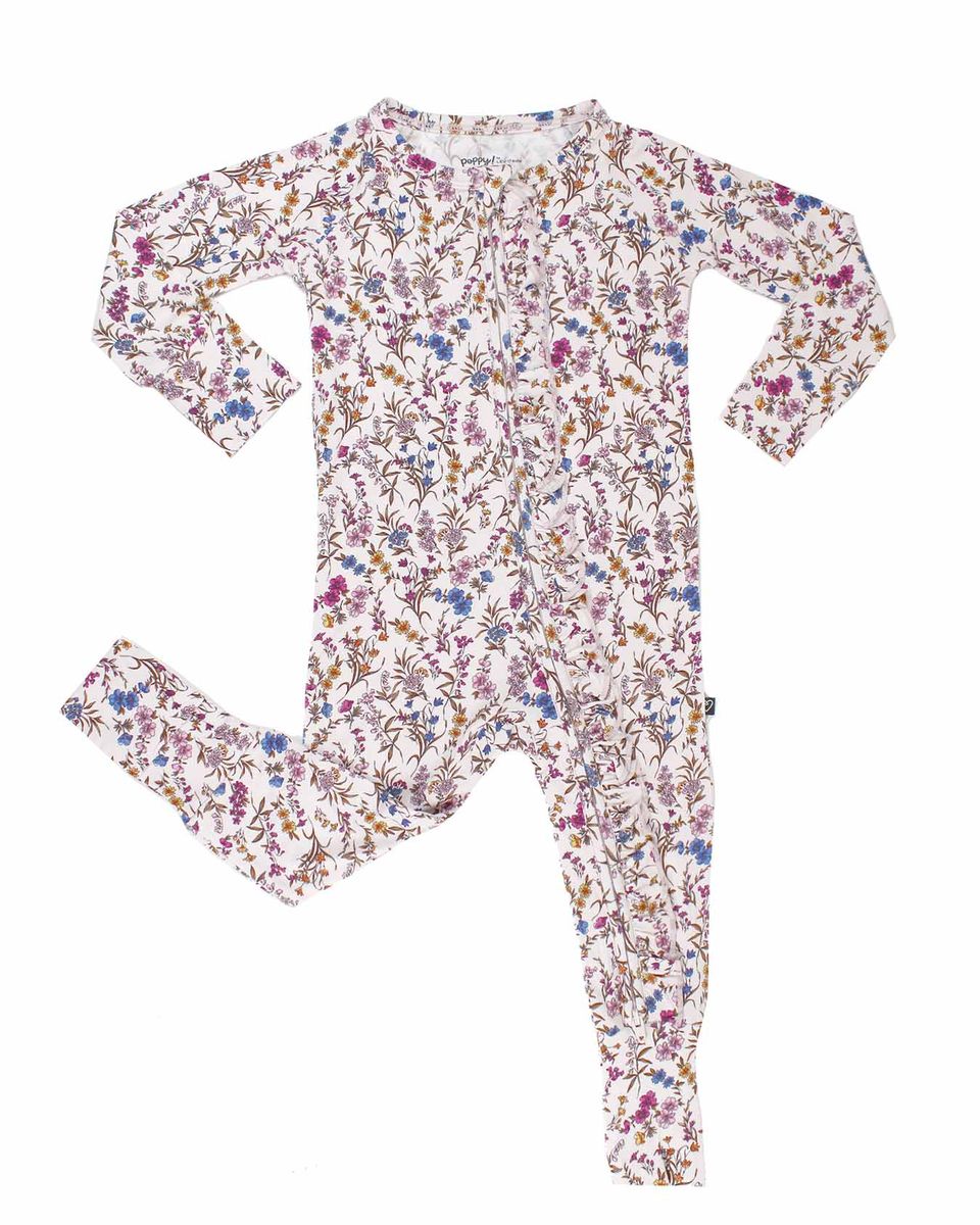 Ariana Ruffled Poppy Convertible Romper