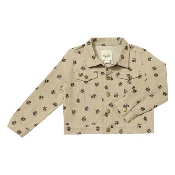 Oatmeal Floral Cord Wyatte Jacket