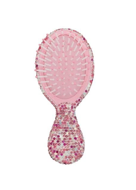 Pink Crystalized Hair Brush