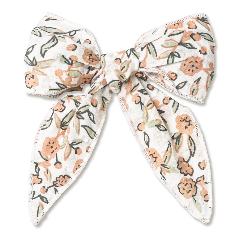 Magnolia Hair Bow Clip