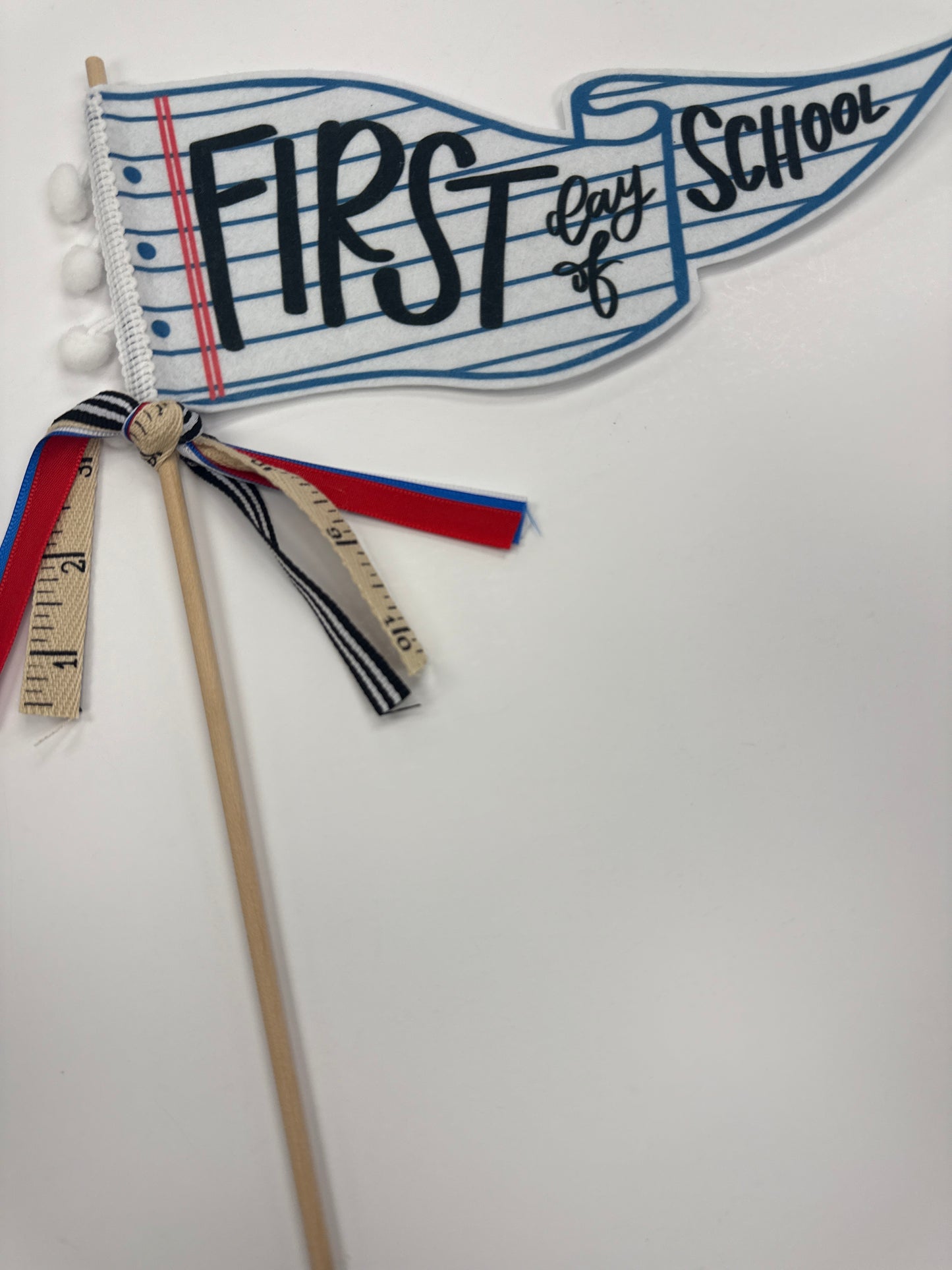 Paper First Day of School Flag