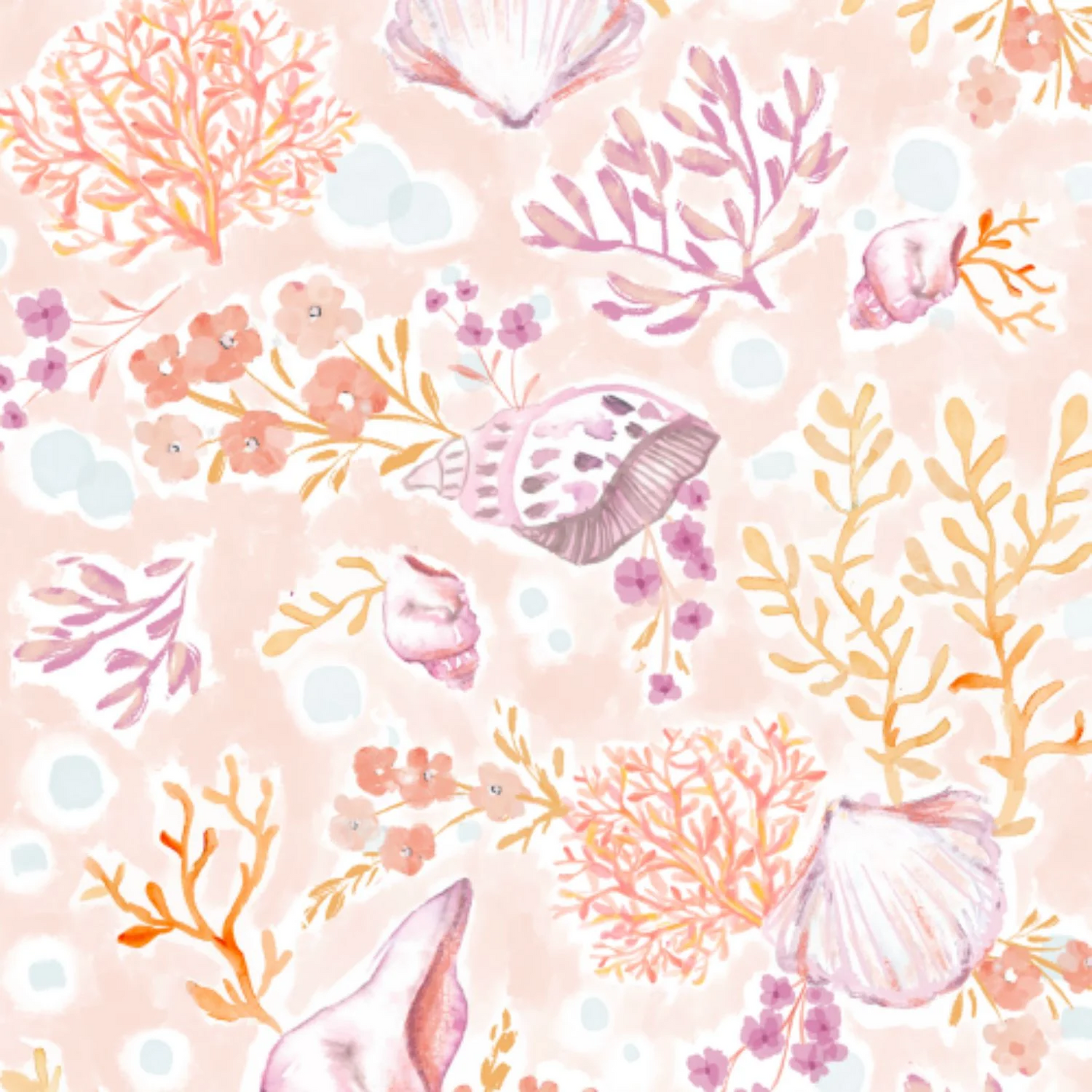 Coral Floral Footie