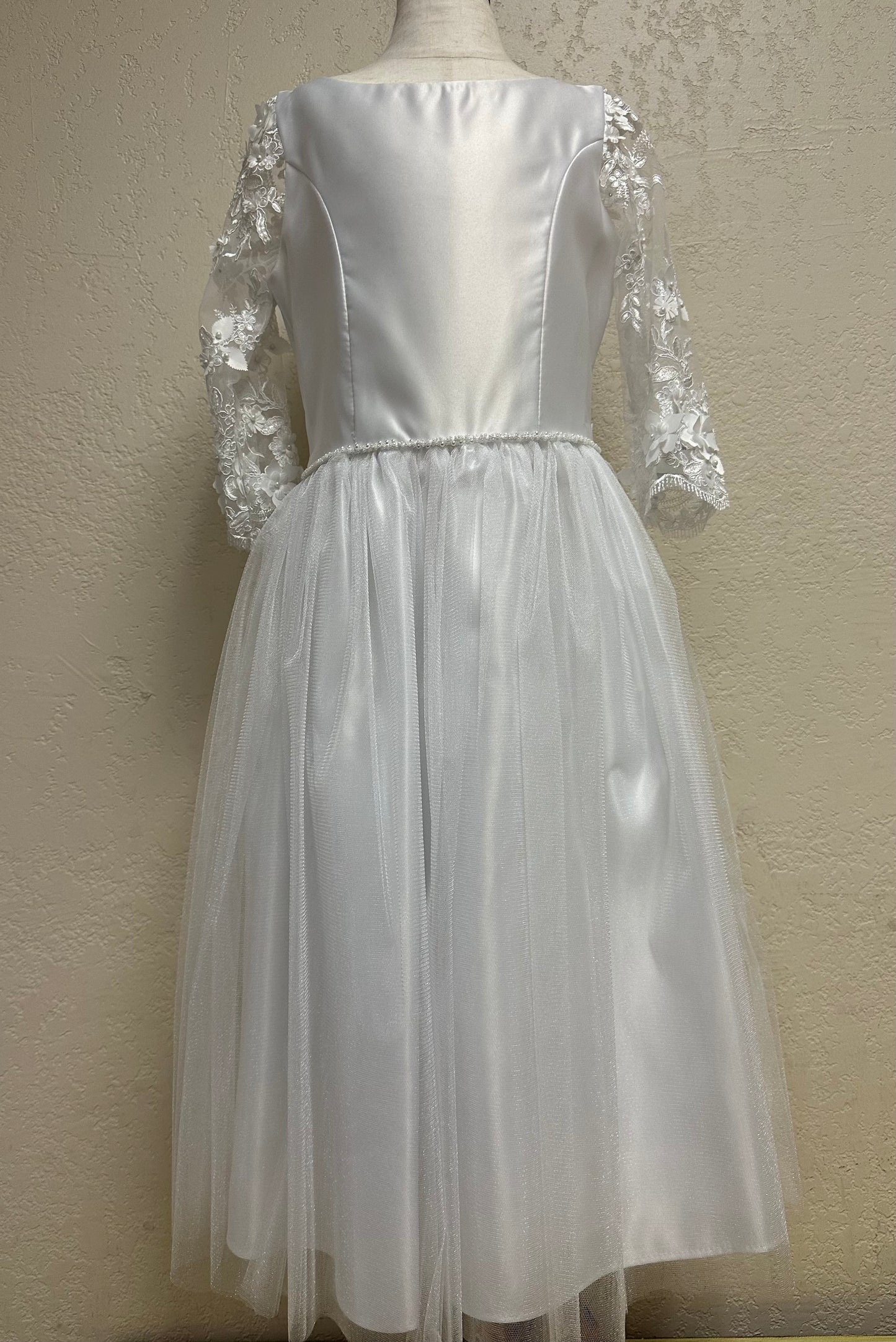 Floral Pearl Tulle Dress