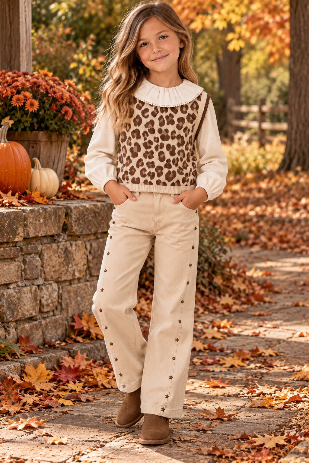 Cheetah Knit Vest
