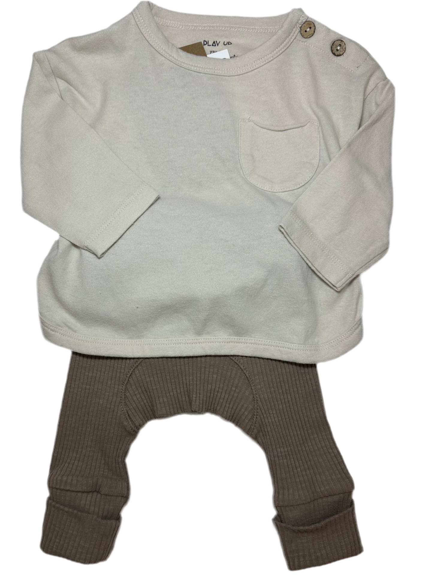 Heather Shirt Ribbed Leggings Set