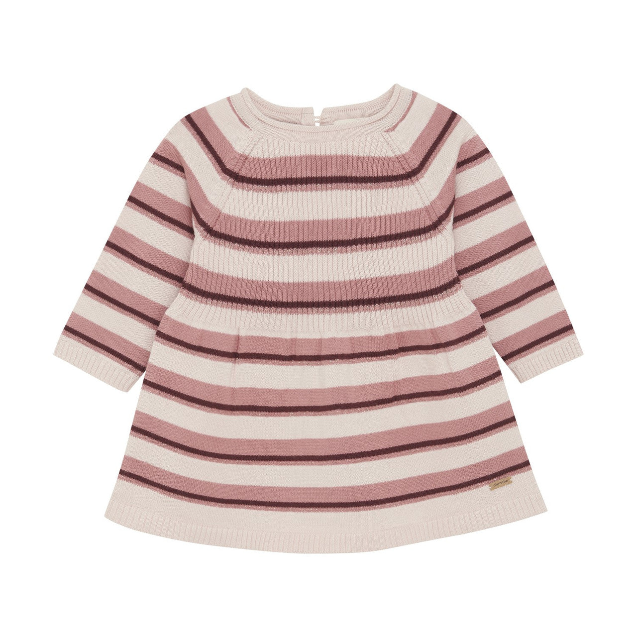 Mauve Pink Stripe Knit Dress