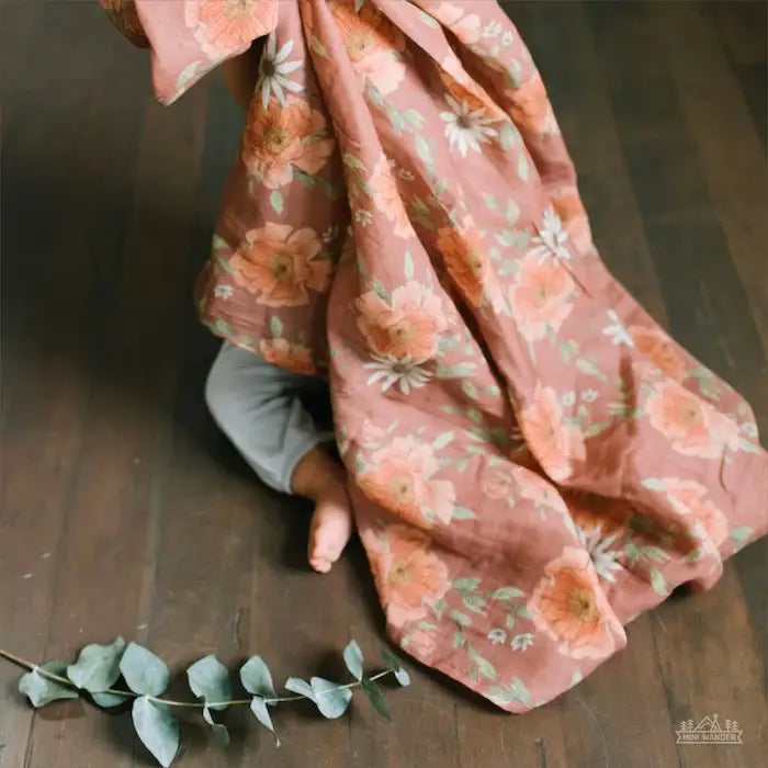 Peony Blooms Clay Swaddle