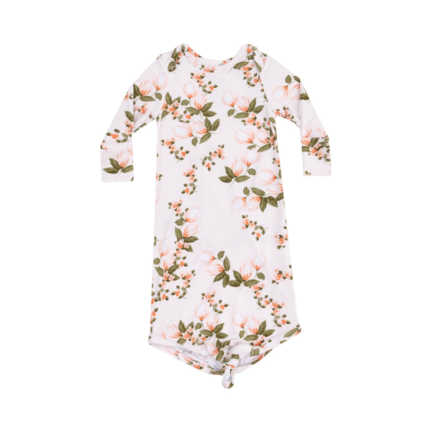 Floating Magnolia Knotted Gown