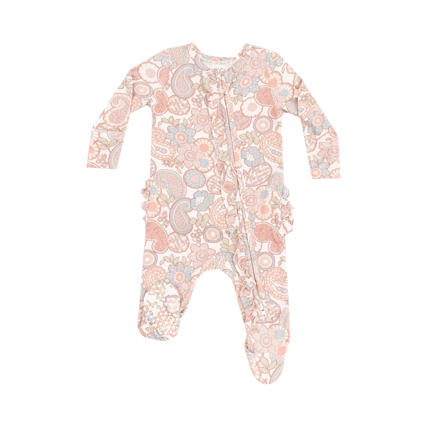 Folk Paisley Ruffle Footie