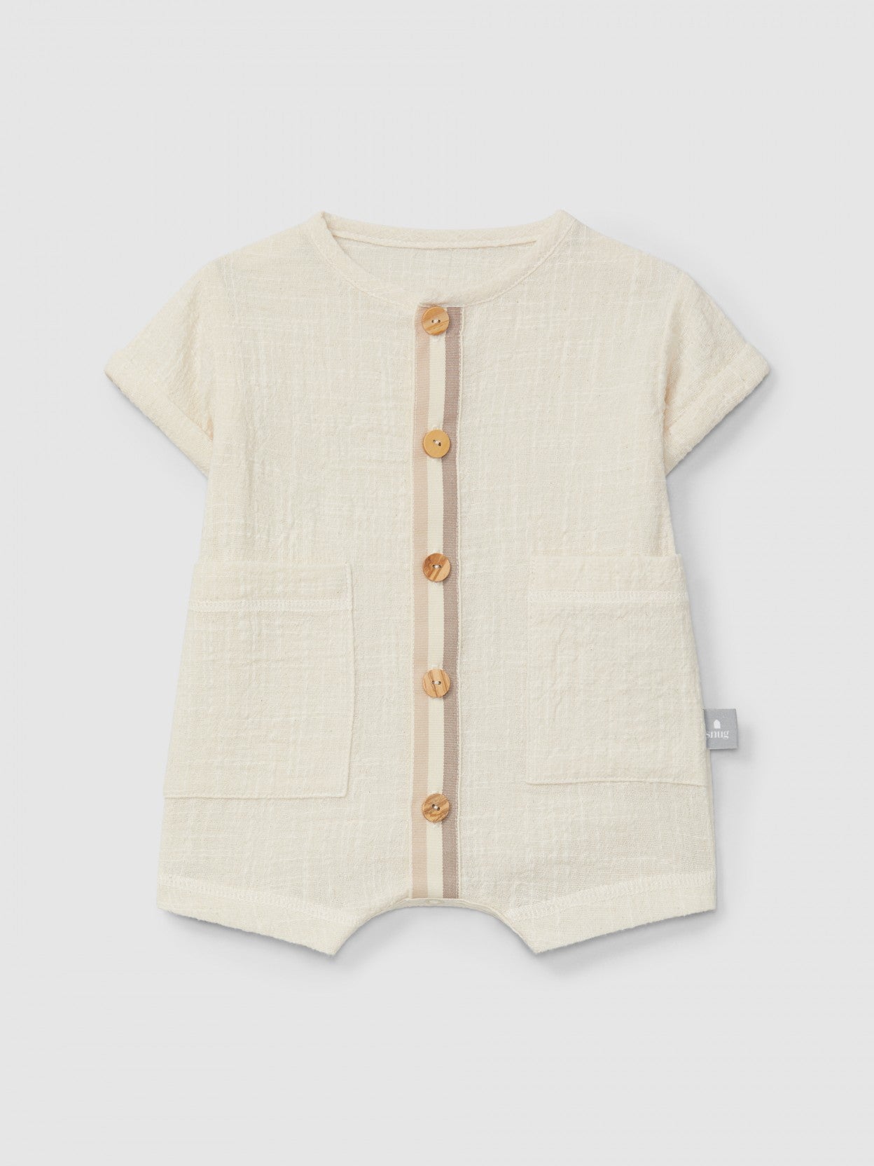 Natural Short Leg Romper