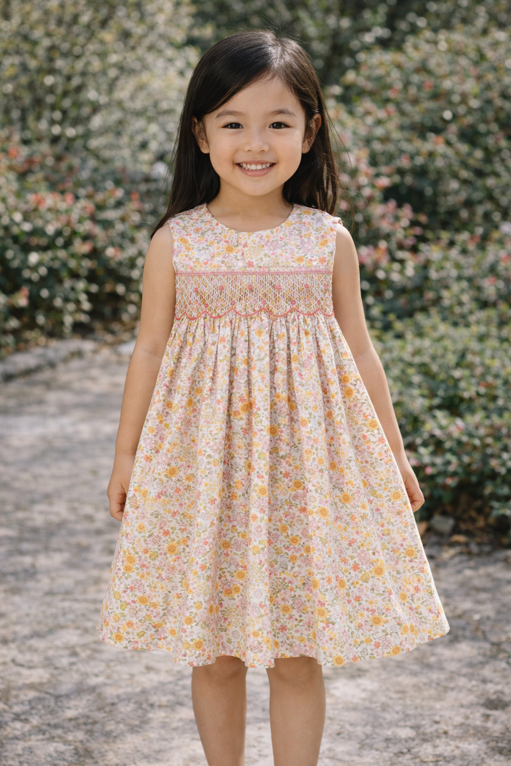Floral Bouquet Pink Dress