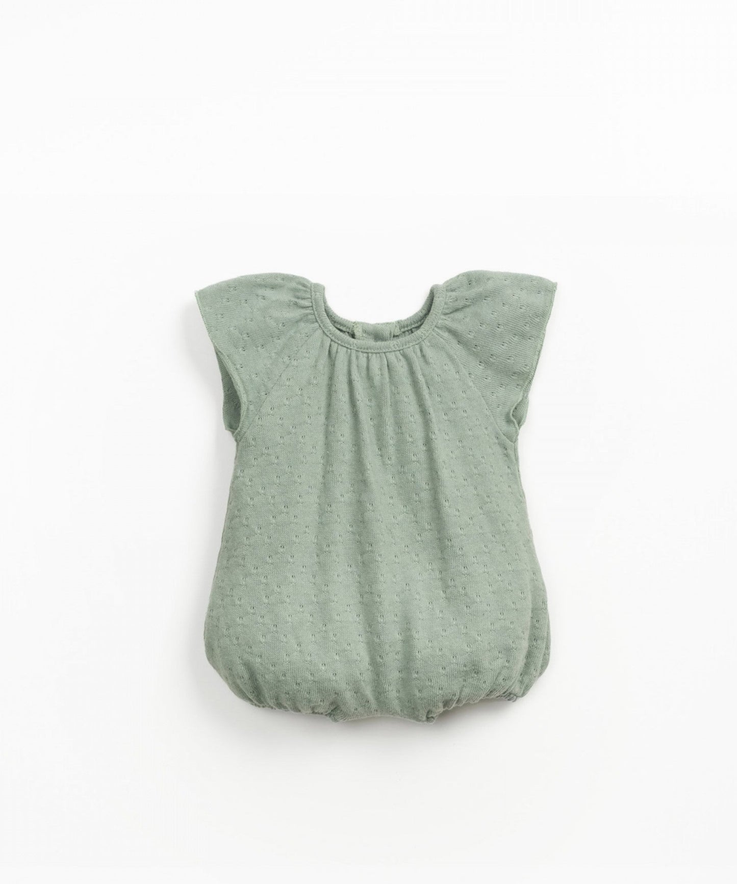 Sage Green Cotton Baby Romper