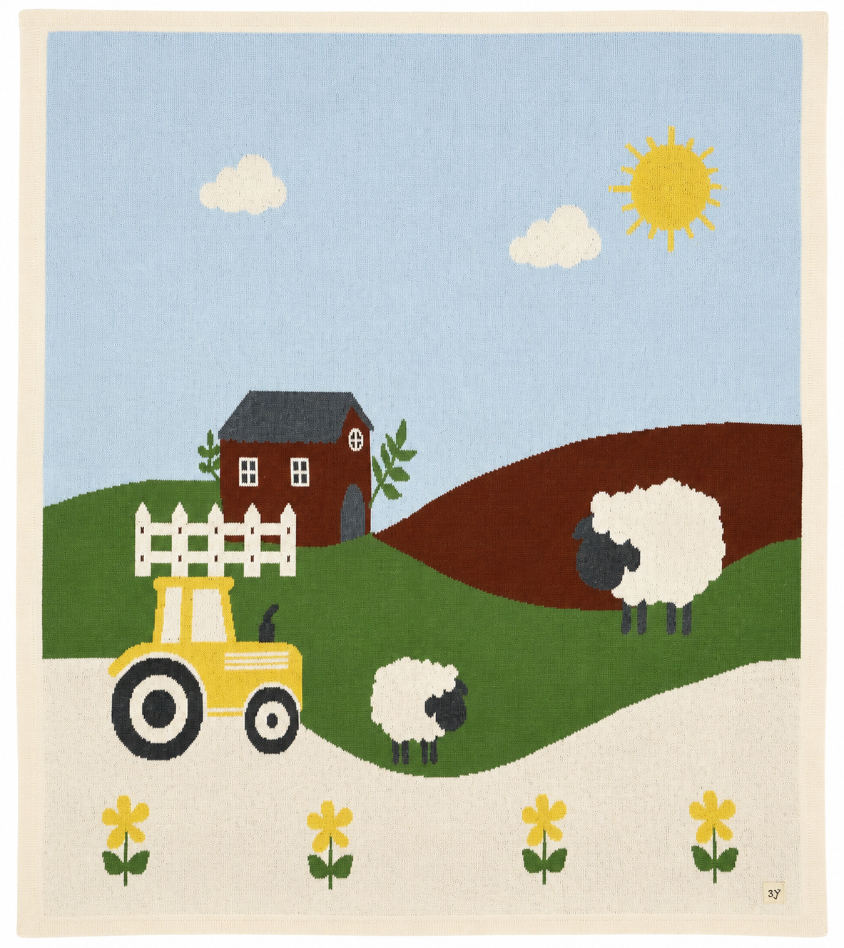 Sunny Farm Organic Knit Blanket