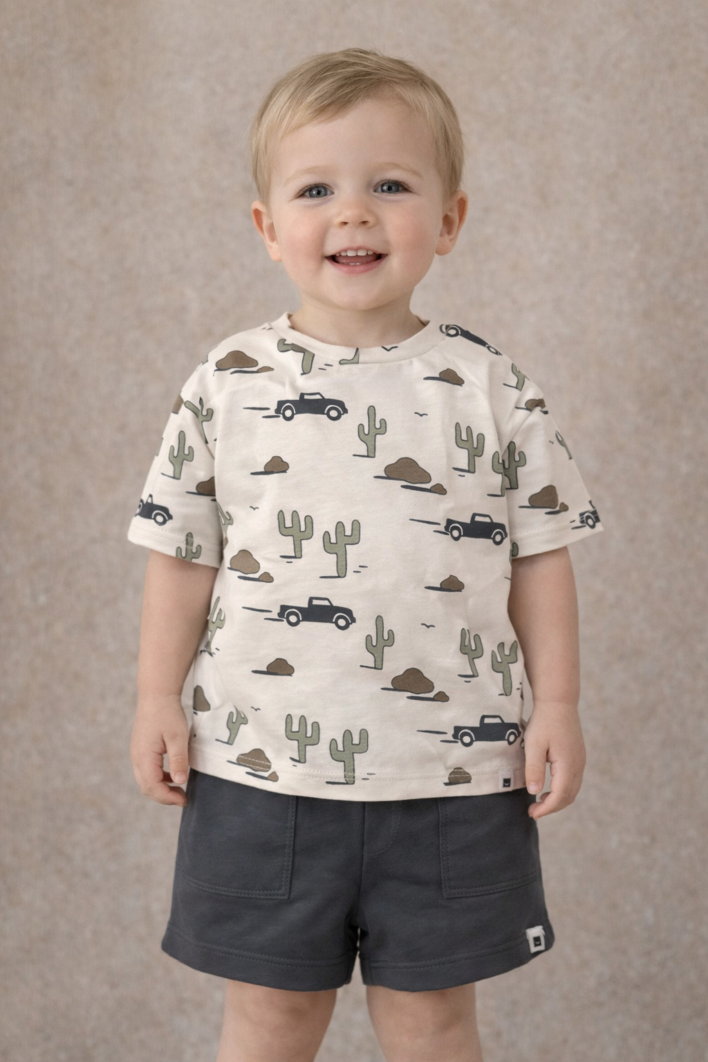 Desert Catus and Truck Tee