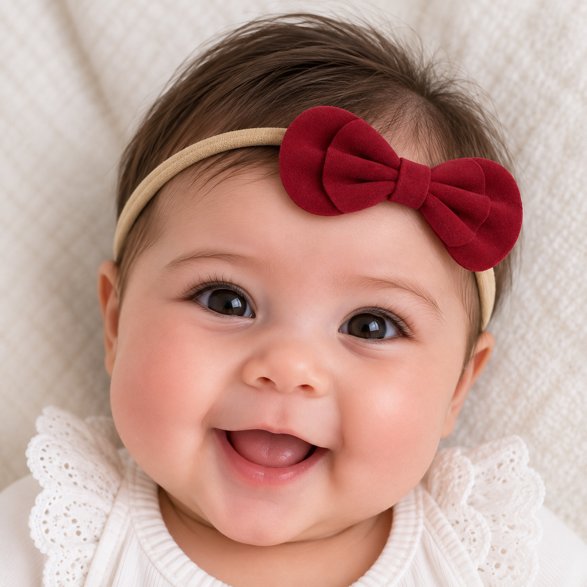 Cranberry Double Velvet Bow