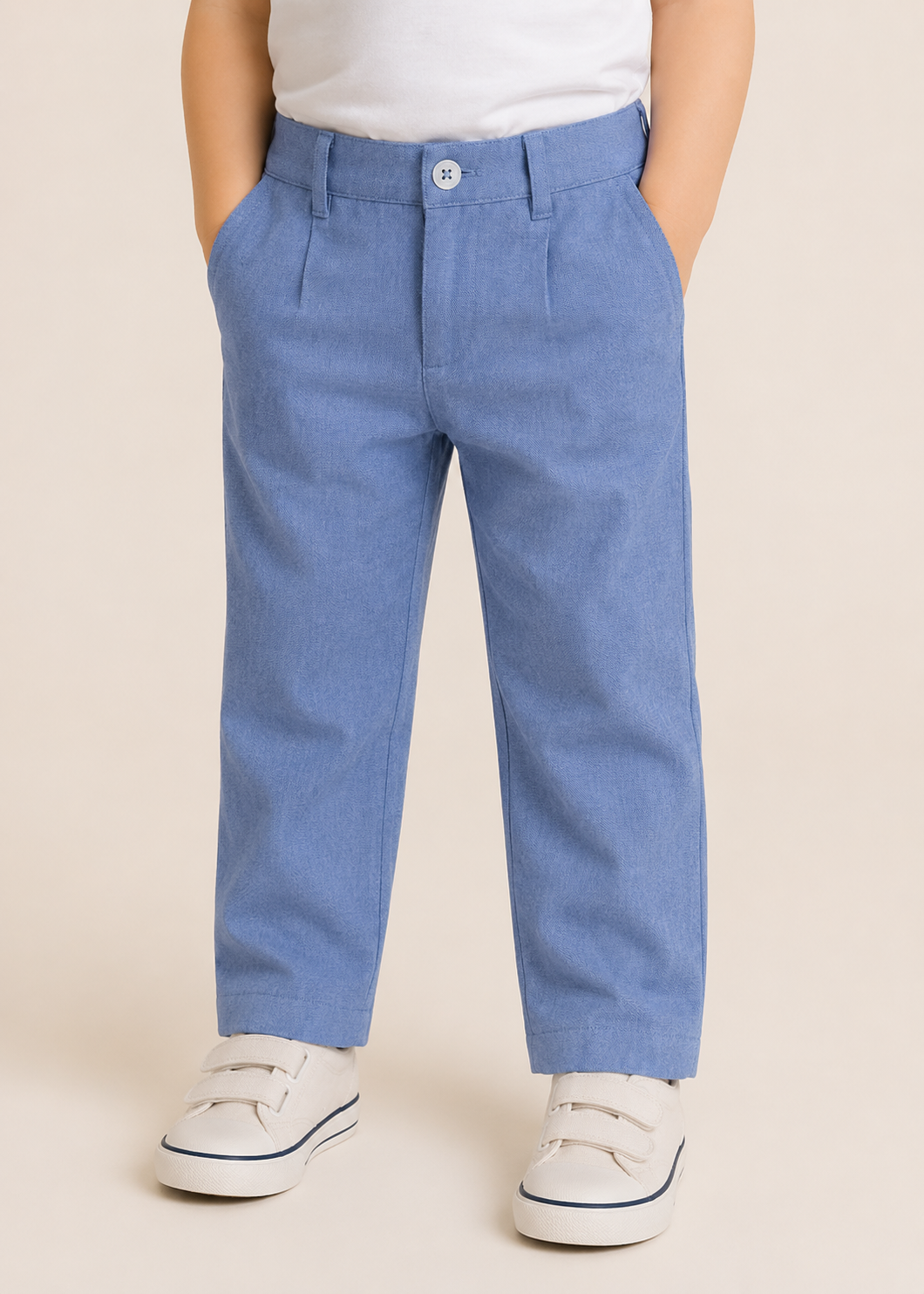 Capri Blue Linen Pant