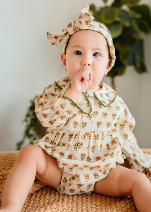 Nira Floral Romper and Headband