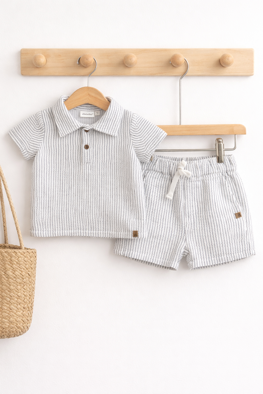 Odyssey Navy Stripe Shirt and Short Set