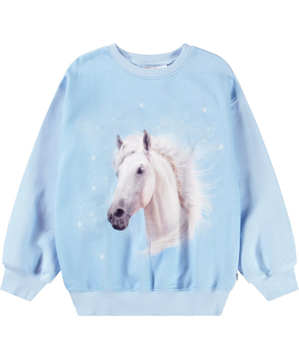 Monti Blue Horse Sweatshirt