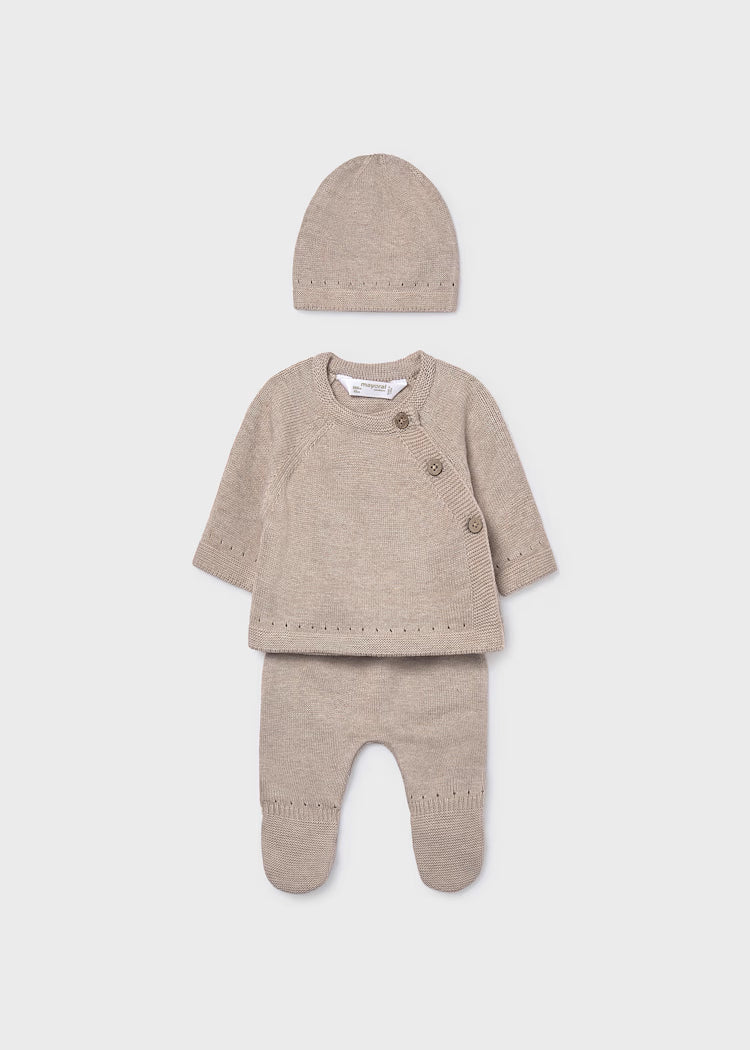 9981 Dune Heather 3pc Knit Set