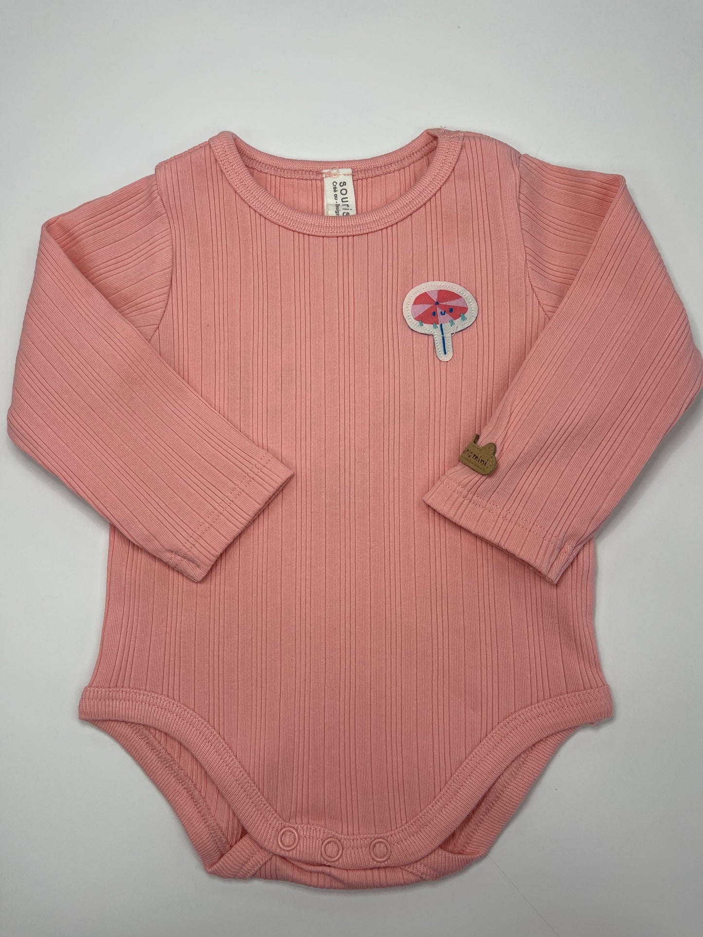 Pink Plain Bodysuit