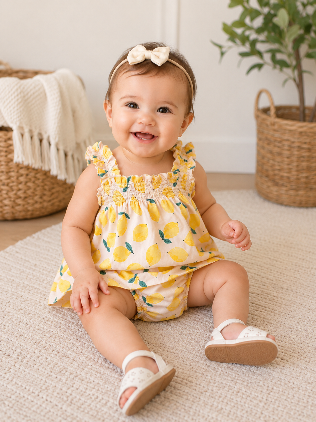 Sunny Lemons Top and Blommer
