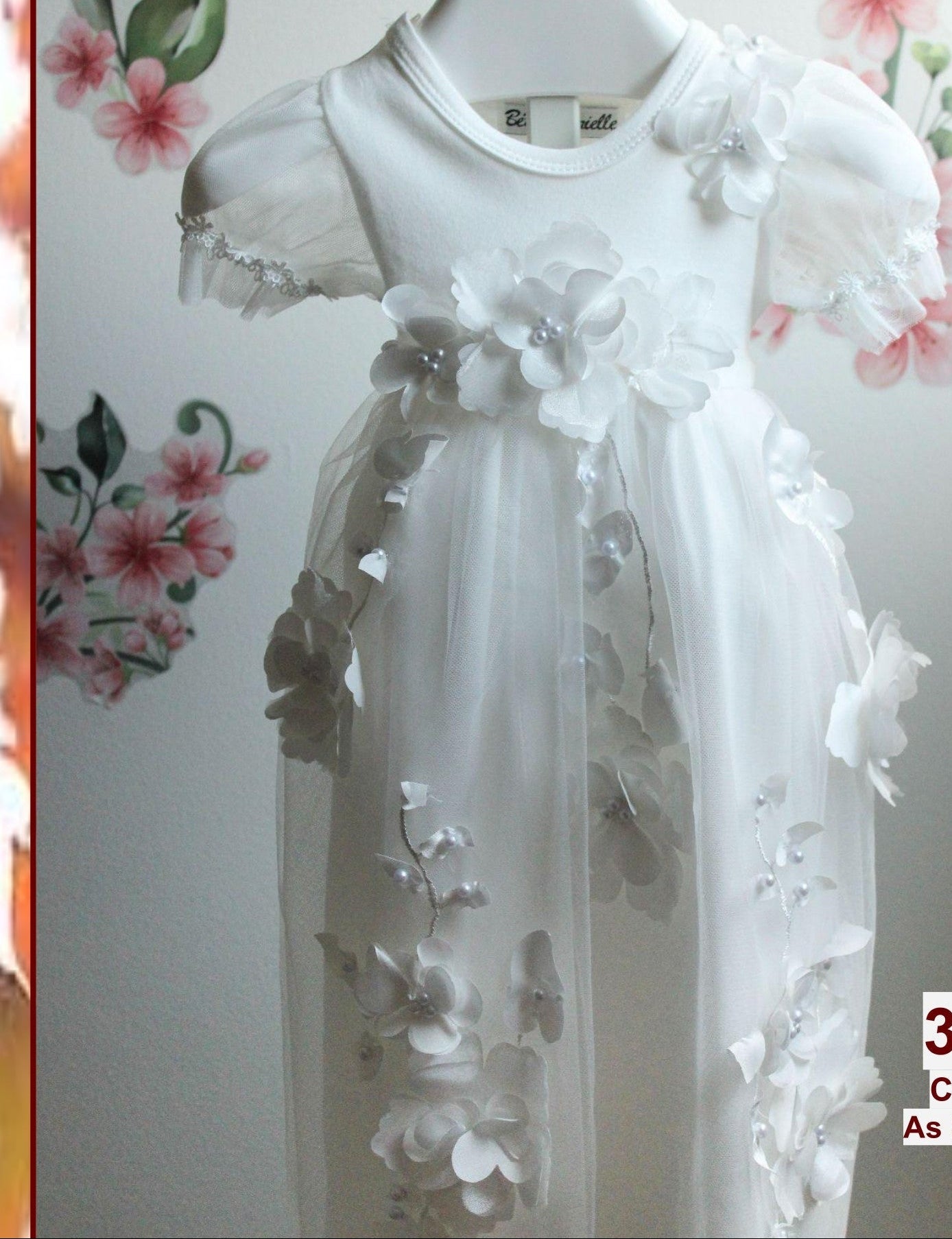 373 Satin Flower Gown