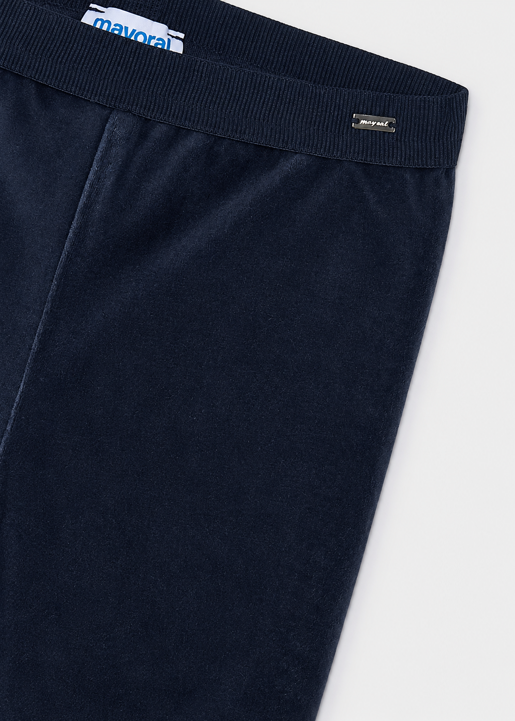 Navy Velvet Casual Leggings