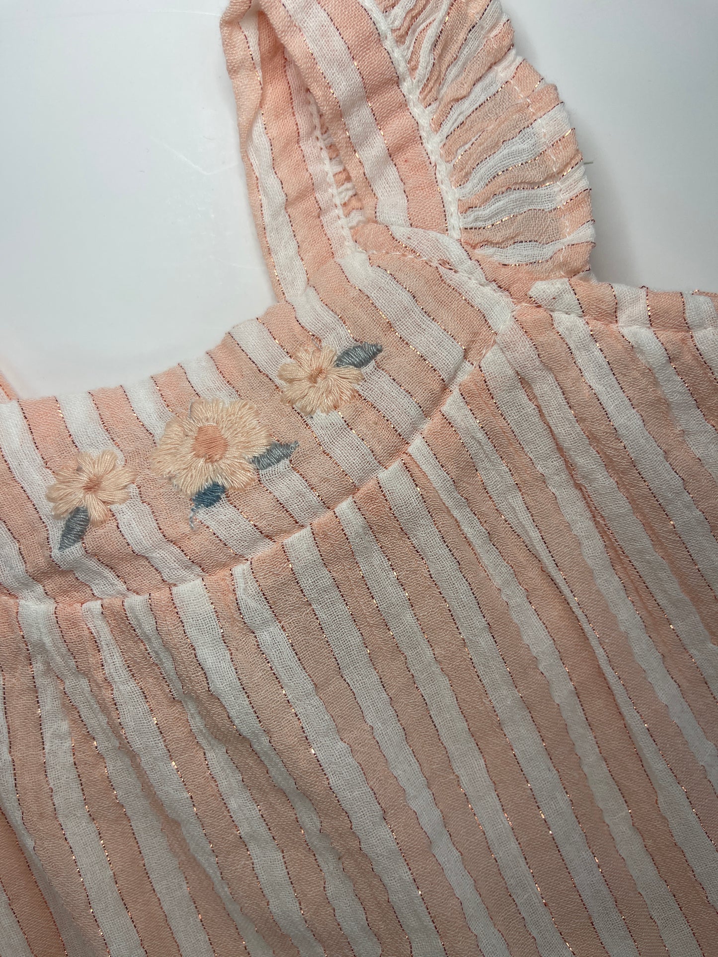 Light Pink Stripe Dress W/Boomers
