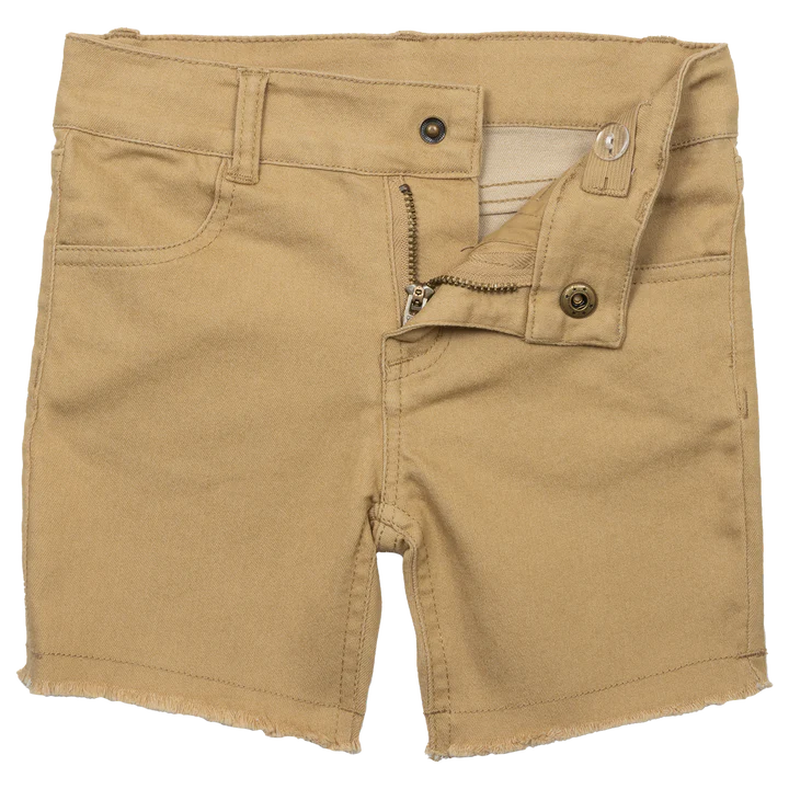 Waco tan denim shorts