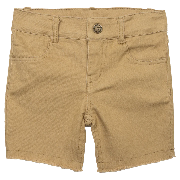 Waco tan denim shorts