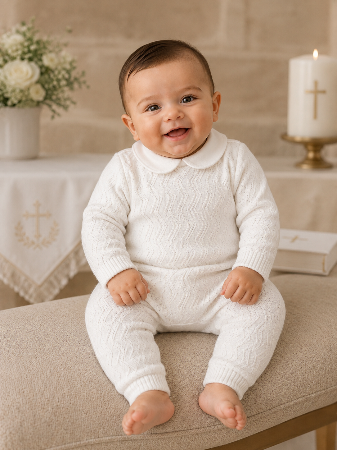 Milan Dove Peter Pan Jumpsuit
