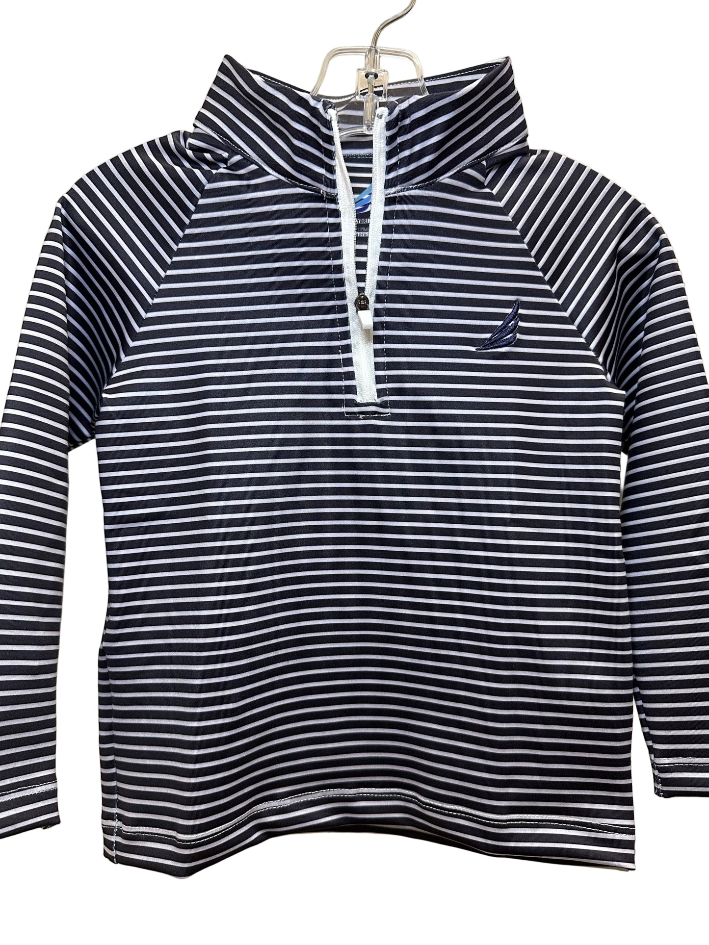 Levi Navy Stripe Zip Sweatshirt
