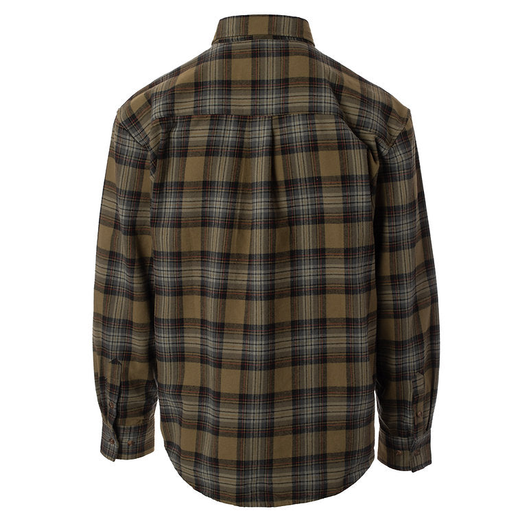 Olive Green Woodsman Flannel