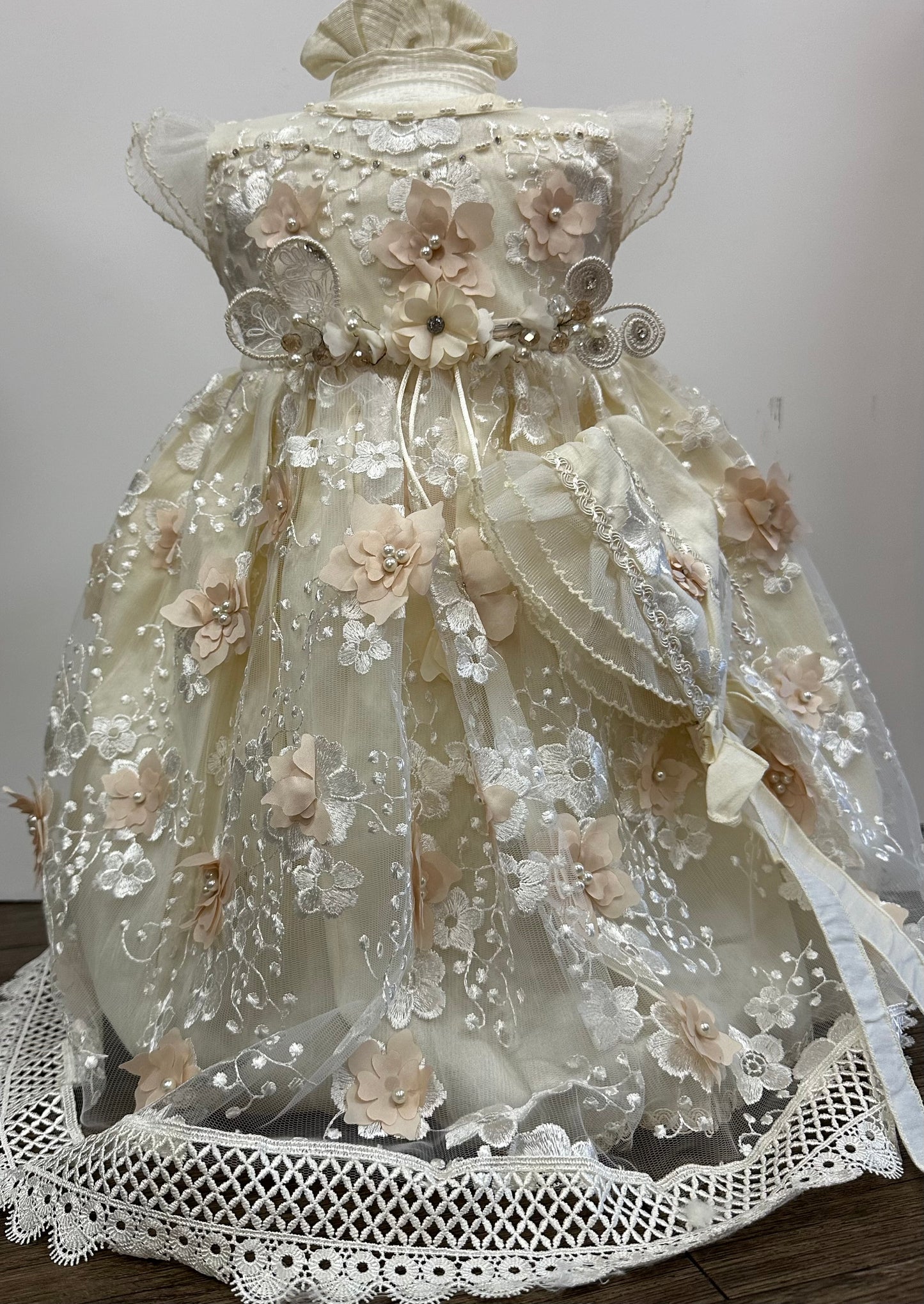 Violet Ivory Lace Gown