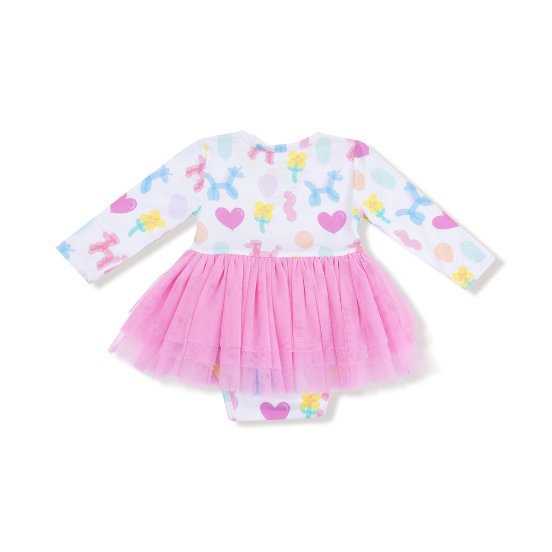 Balloon Animals Pink L/S Tutu Bodysuit