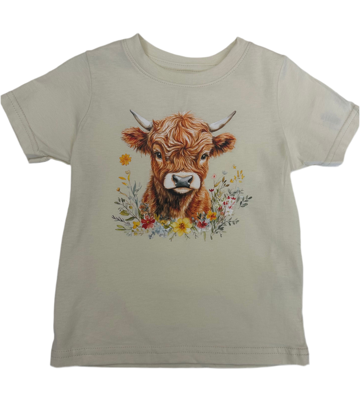Highlander Cow on Cream T-Shirt