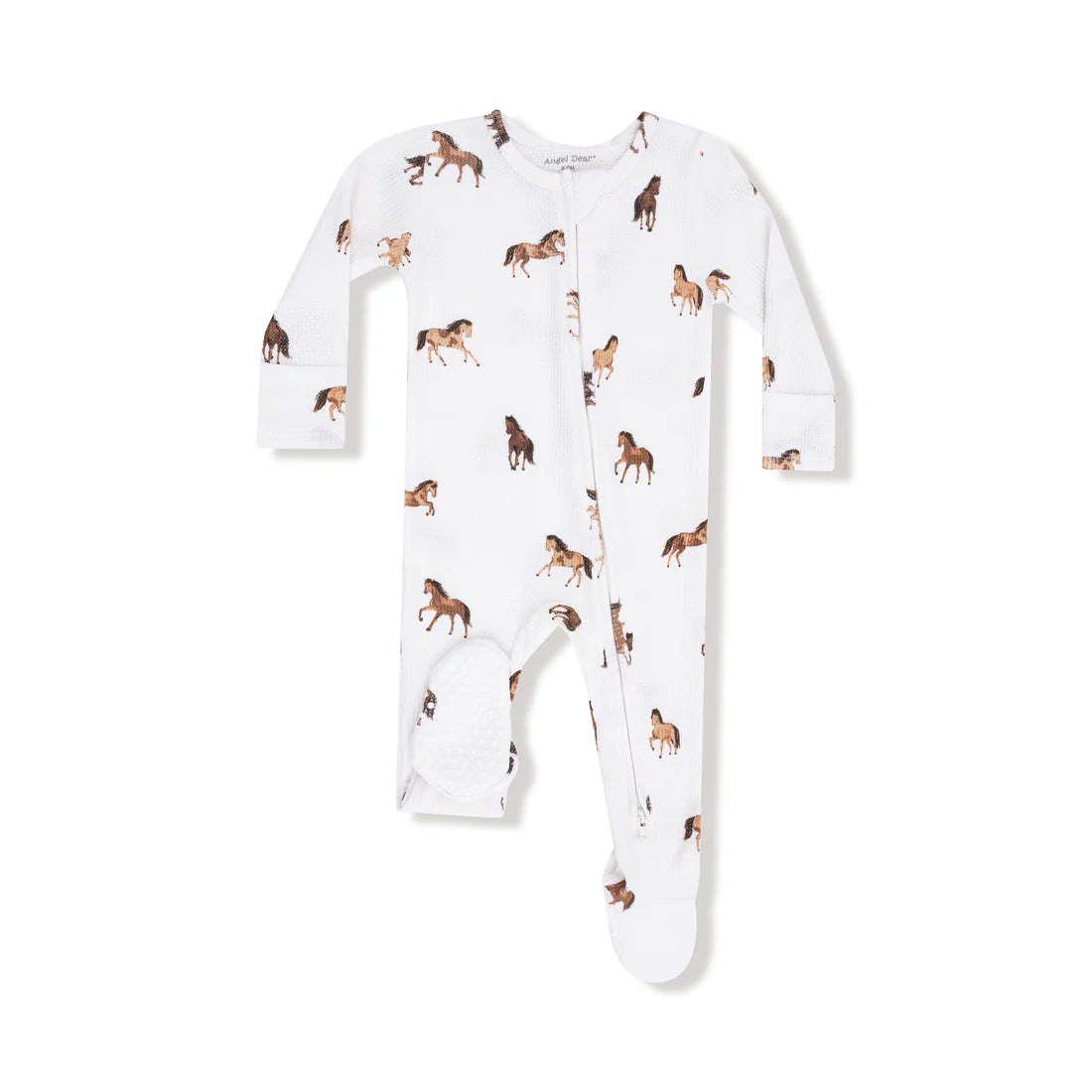Mini Horses Zipper Footie