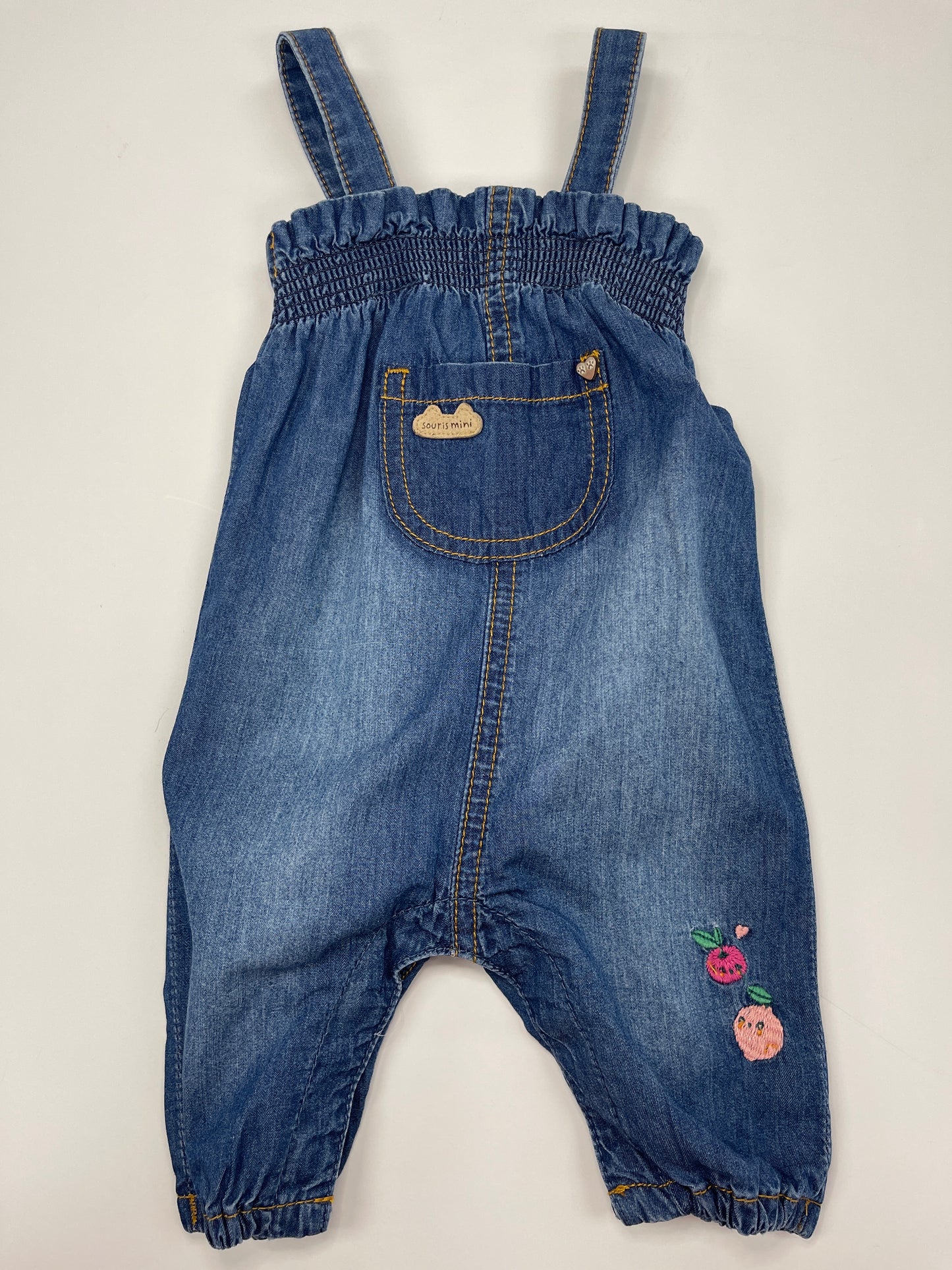 Mid-Blue Denim Overalls