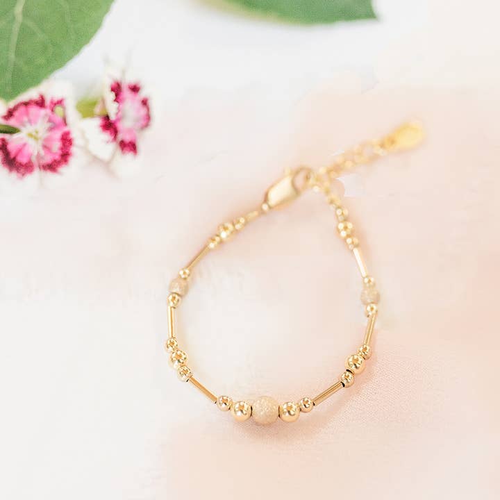 14k bracelet stardust beads