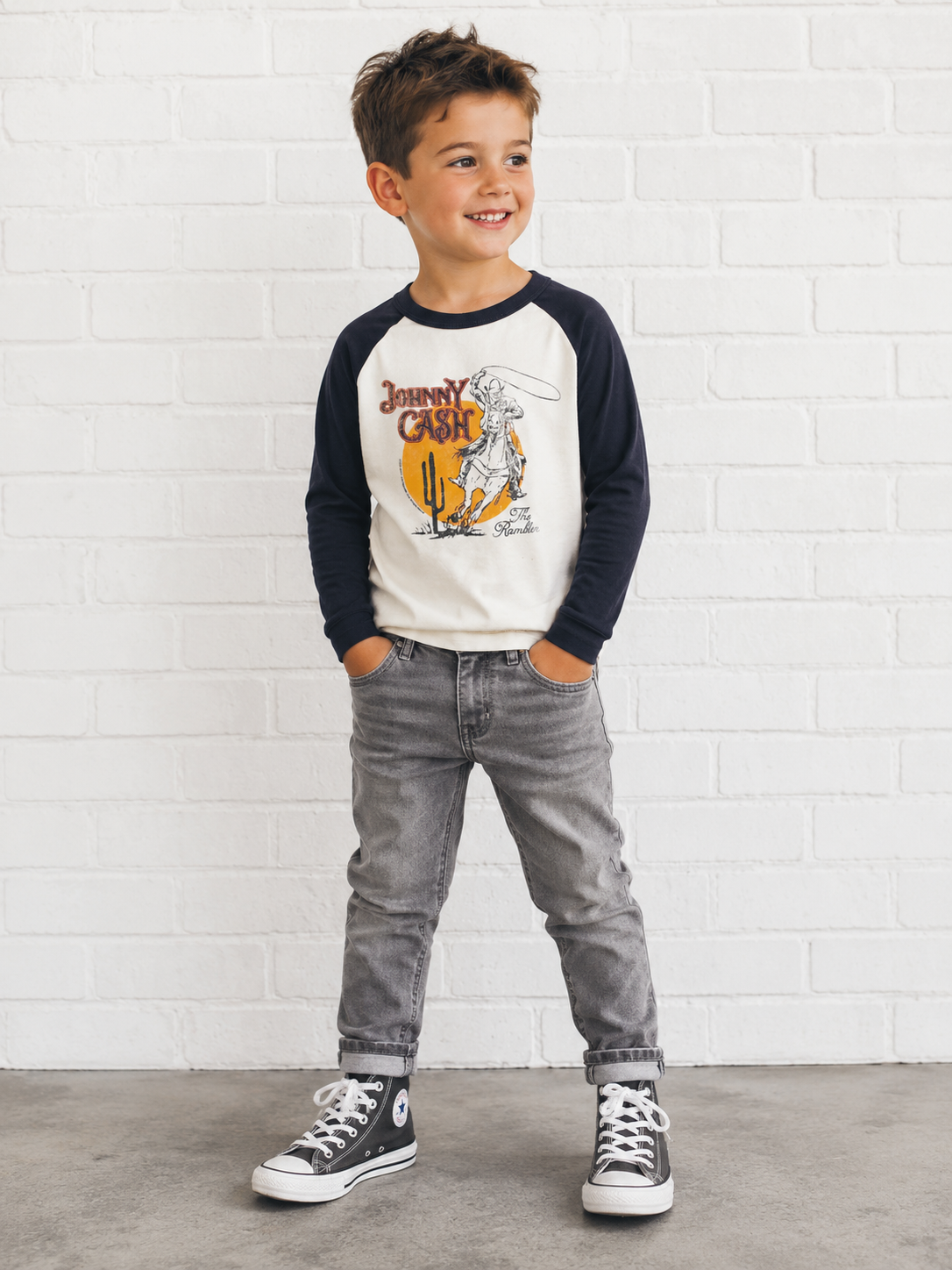 Johnny Cash Raglan Tee